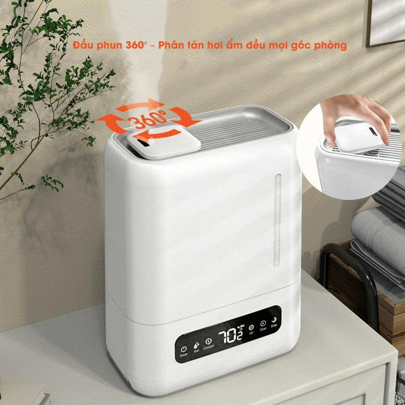 masy phun sương tạo ẩm khuếch tán tinh dầu